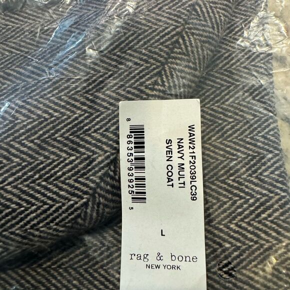 Rag & Bone Sven Herringbone Belted Coat brand new with tags retails $795 - Picture 12 of 13